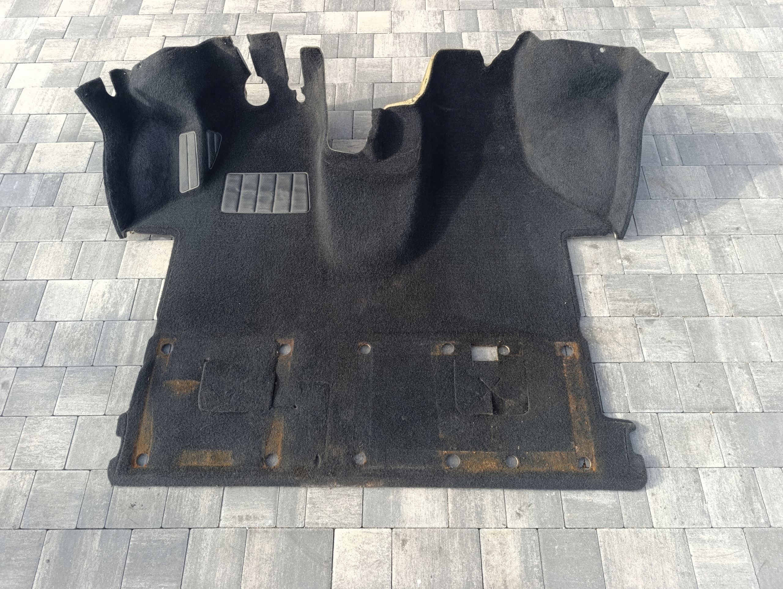 VW T5 T5 LIFT T6 CARAVELLE MULTIVAN carpet mats front CIEMNY WELUR