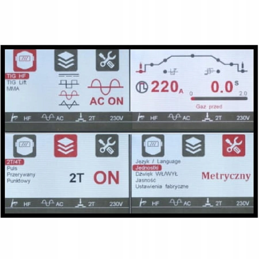 IDEAL EXPERT TIG 220 AC/DC PULSE W LCD - SPAWARKA INWERTOROWA TIG+CHŁODNICA Kod producenta EXTIG220AWLCD