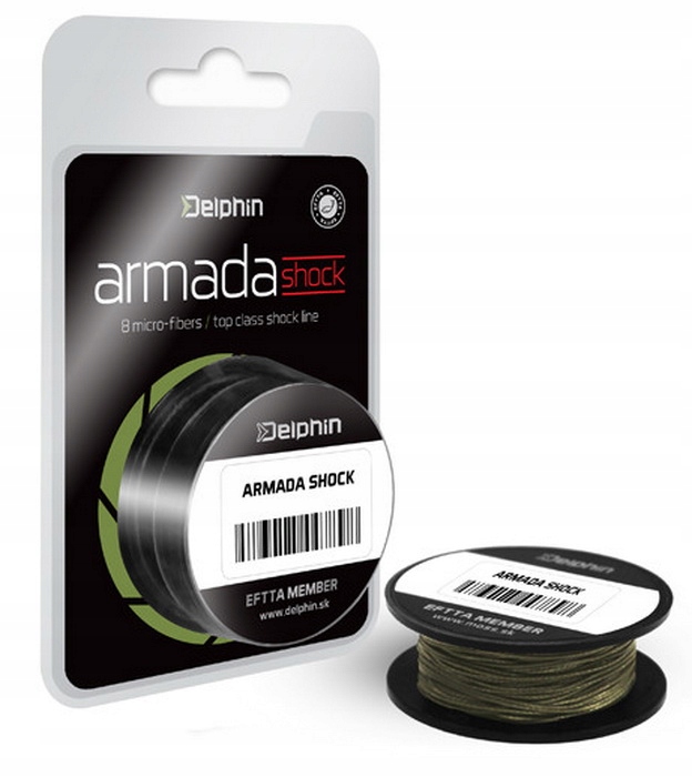 Plecionka Delphin Armada Shock zielona 0,30mm 68lbs 20m Strzałówka