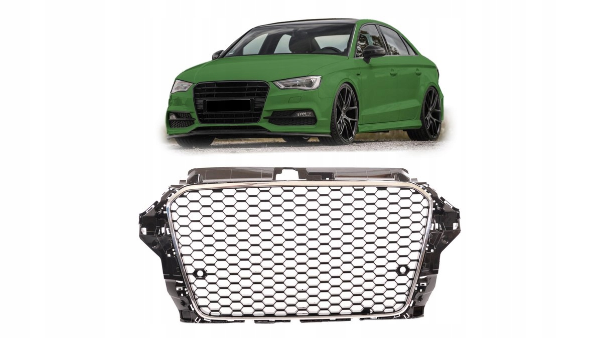 Gril Audi A3 8V Chrome & Black Pdc