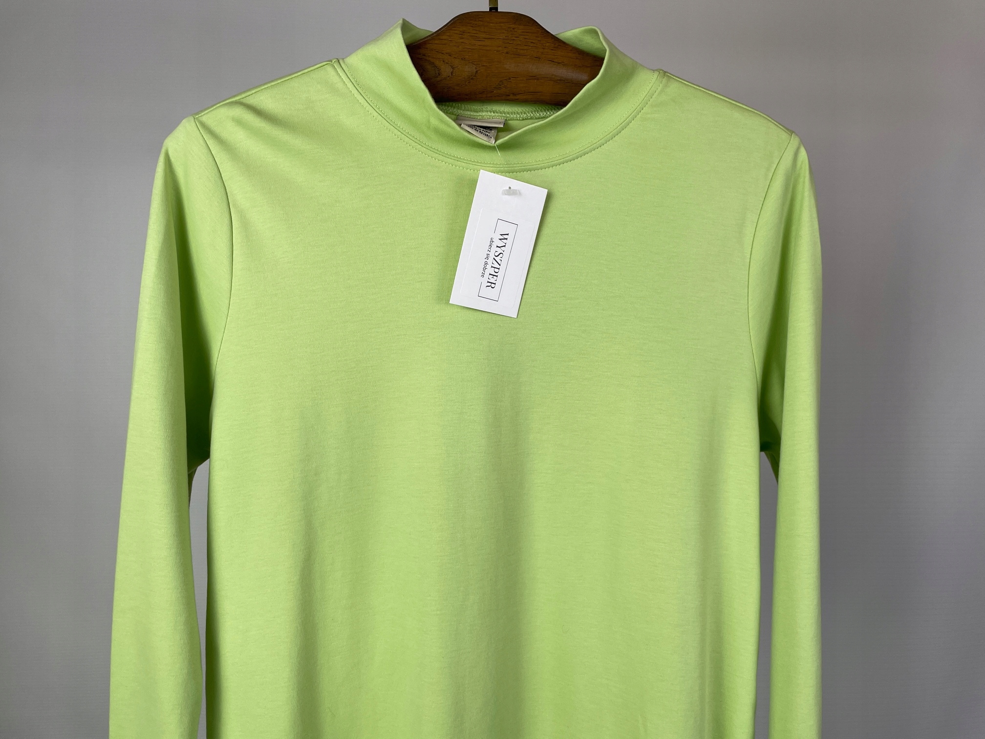 Golf damski zielony basic gładki 100% supima cotton L.L. Bean r. L Rozmiar L (40)