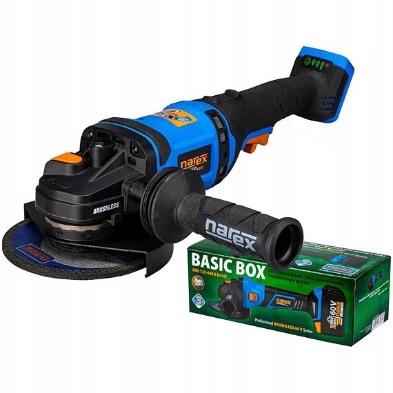 Narex Abu 150-600 3B aku bezuhlíková uhlová brúska 150mm, 60V, 4000-6000-90