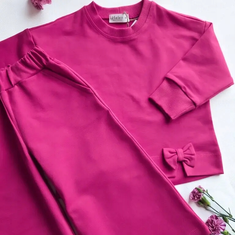 Dres z Szerokimi Spodniami Helen Kolor Malina 104