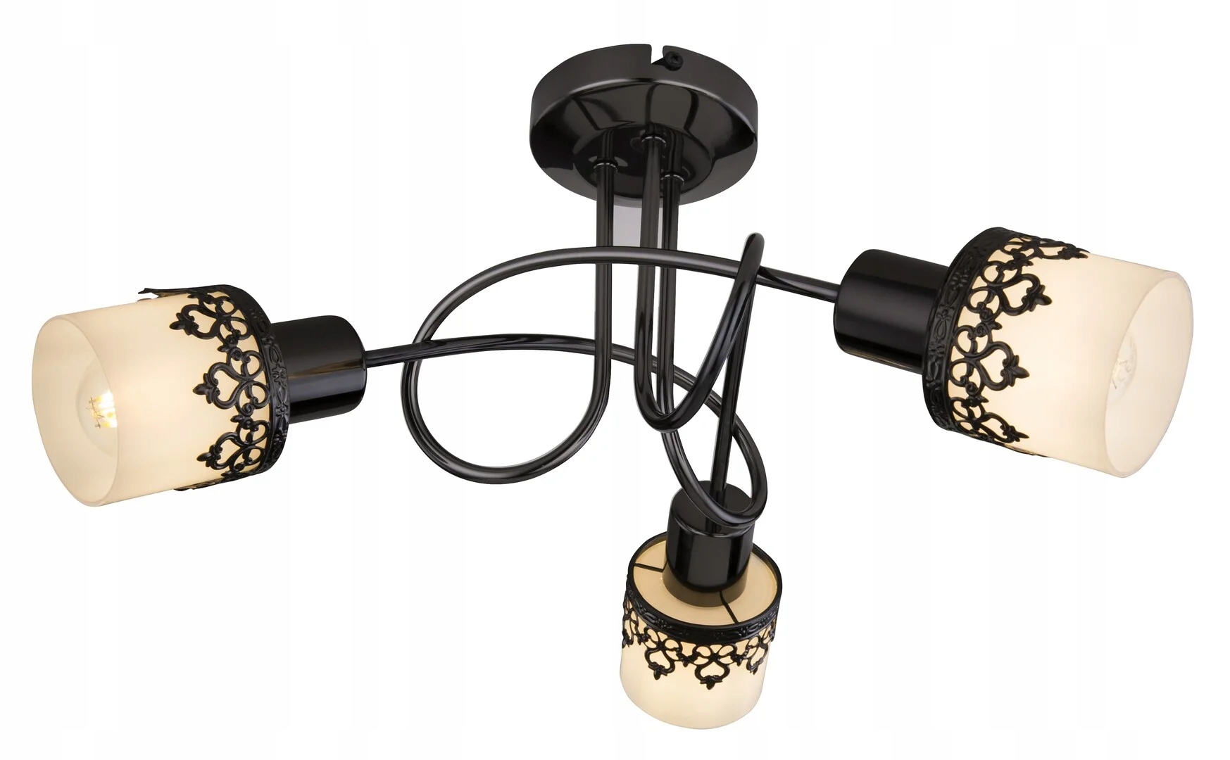 Stropná lampa vintage E14 3x40W farba čierna 5343 Lacey Rabalux
