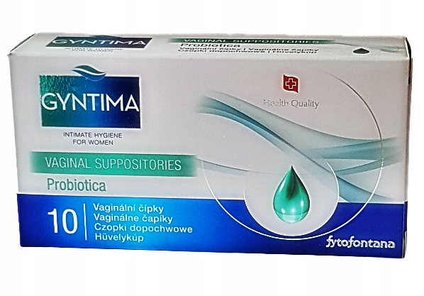 

Czopki dopochwowe Probiotica Gyntima 10 szt.