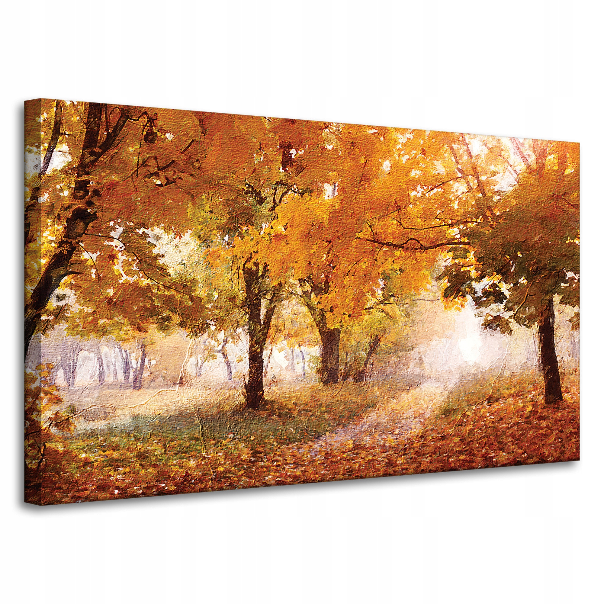 Obraz na plátně Olejomalba Podzimní les 100x60 cm Ideální jako dárek