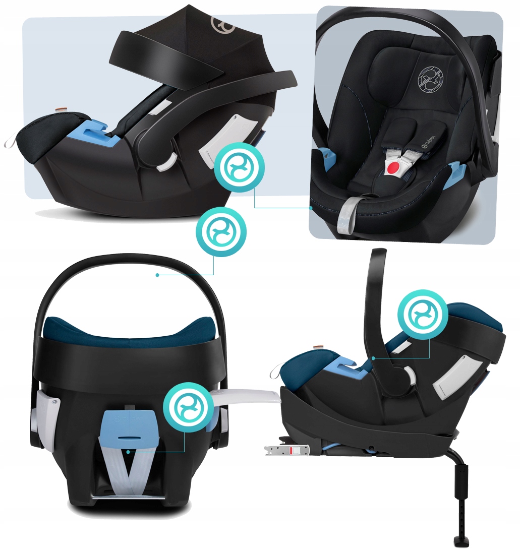 WÓZEK 4W1 BEBETTO HOLLAND 03 GR I CYBEX ATON BAZA Typ siedziska Rozkładane