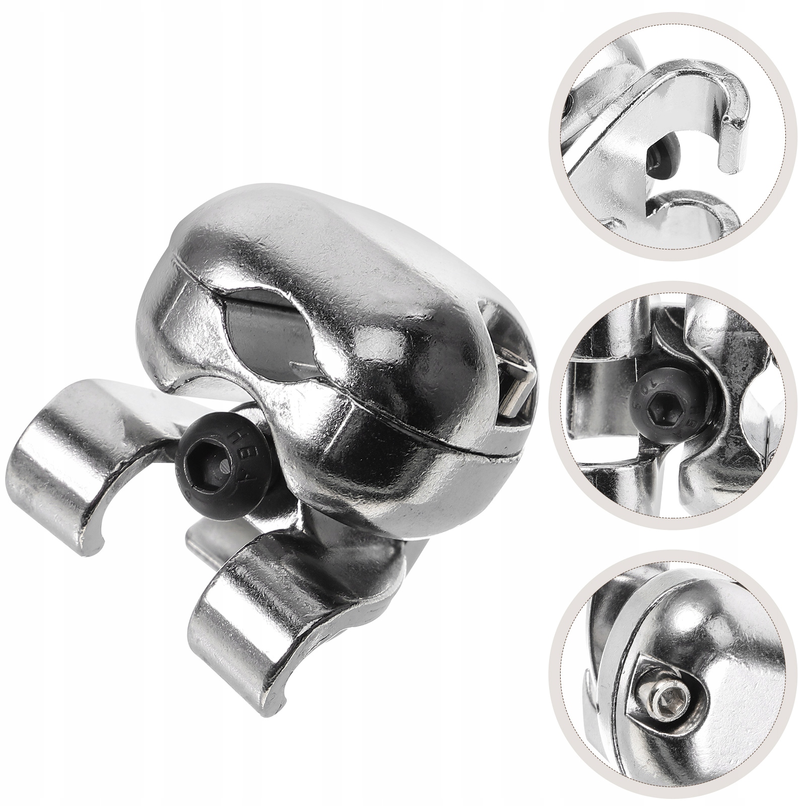 INSTRUMENTY MUZYCZNE TOM DRUM CLAMP Kolor srebrny