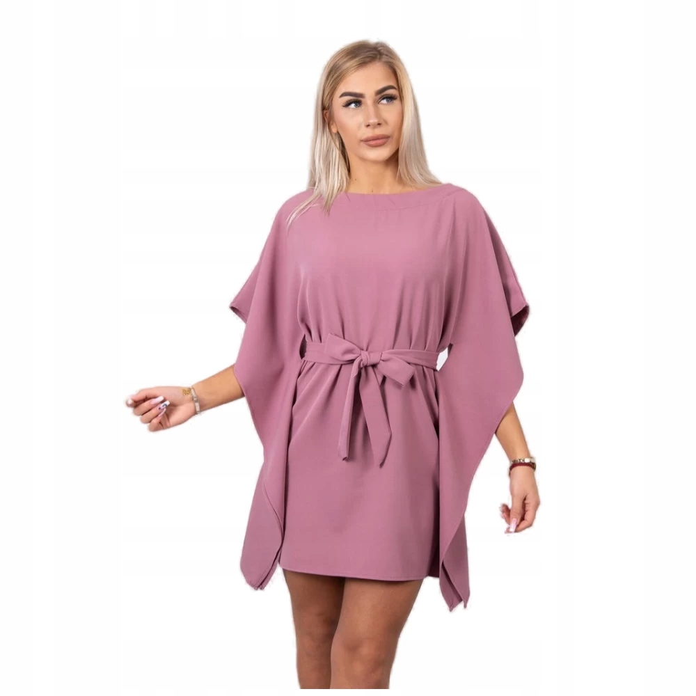

Sukienka nietoperz Oversize ciemny róż