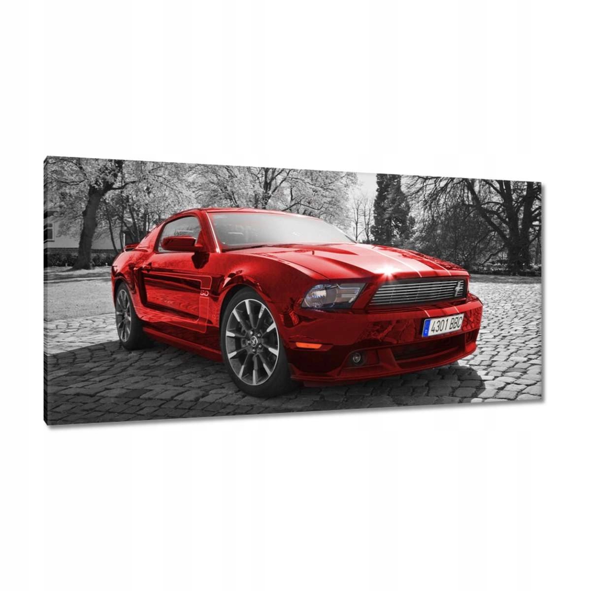 Obrazy 115x55 Červený Ford Mustang Usa