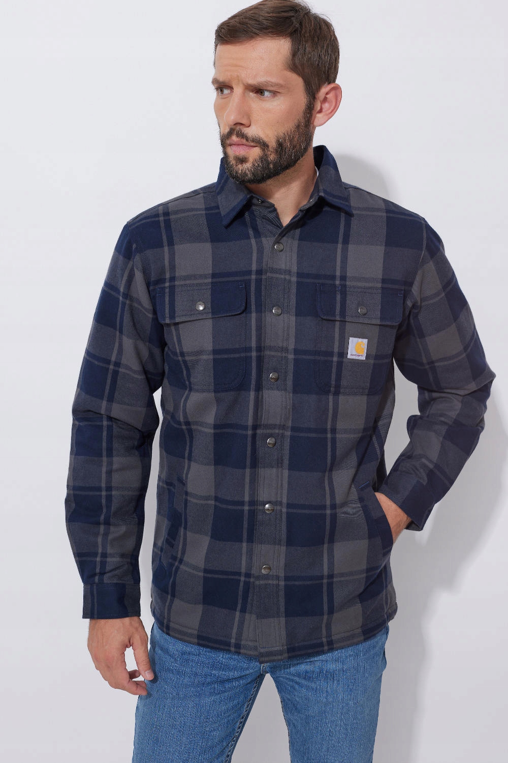 Svrchní košile Carhartt Heav Flannel Navy
