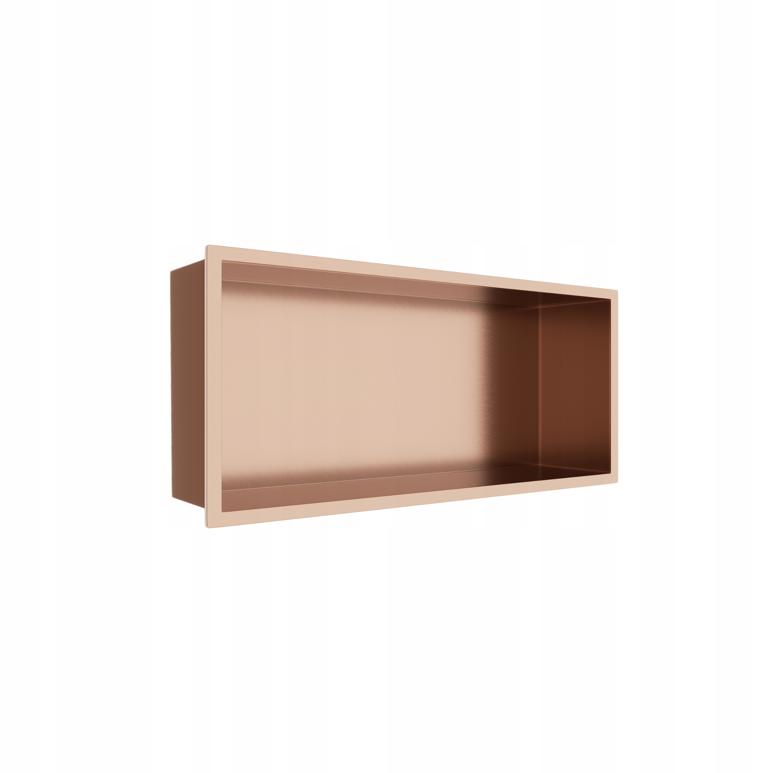 Wall-box Copper Výklenková polica Nerezová Oceľ, 45x20x10 cm, medená