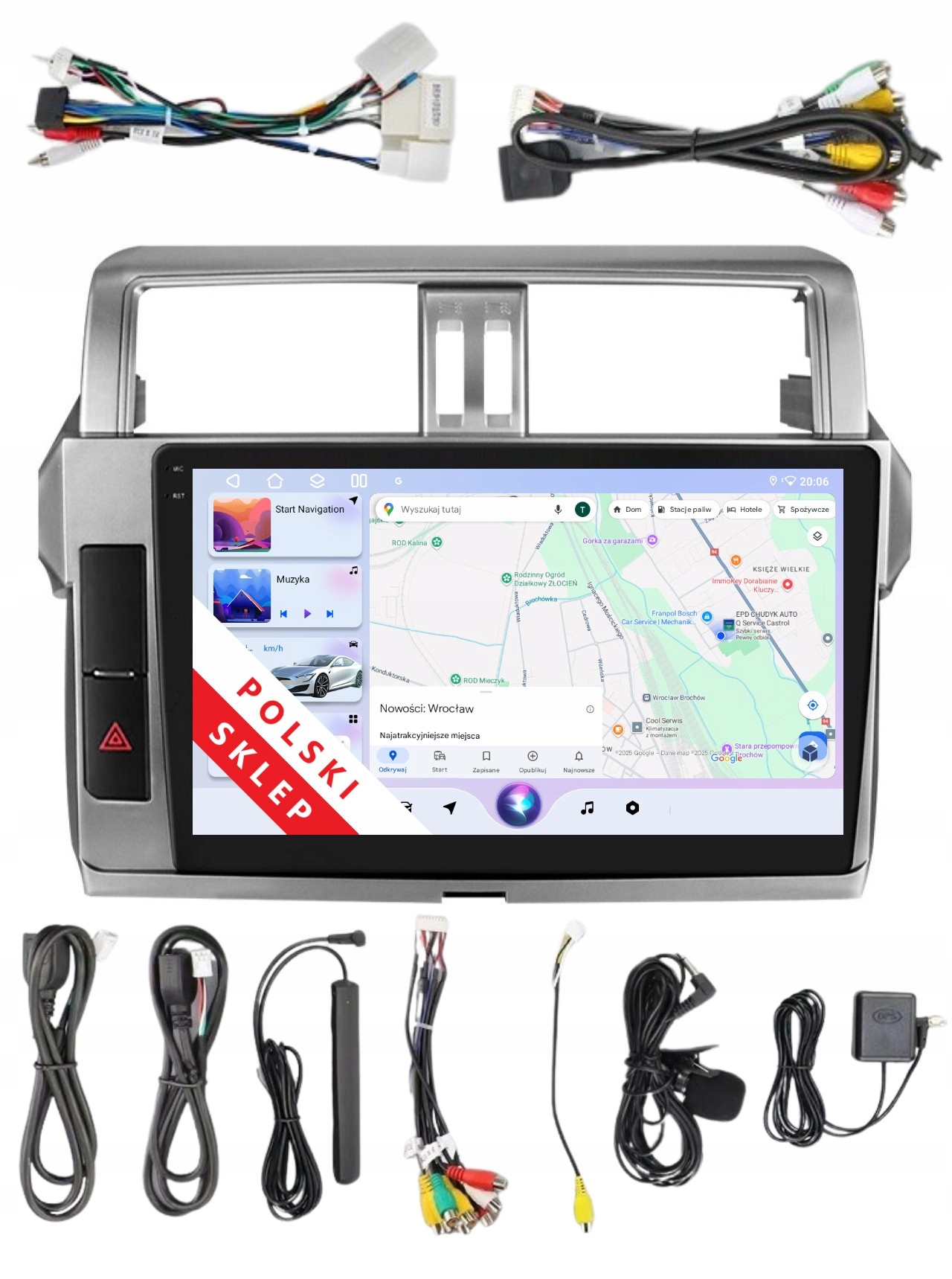 Navigácia Rádio 2DIN Android Toyota Land Cruiser Prado 150 Dsp 6/128 Gb Lte