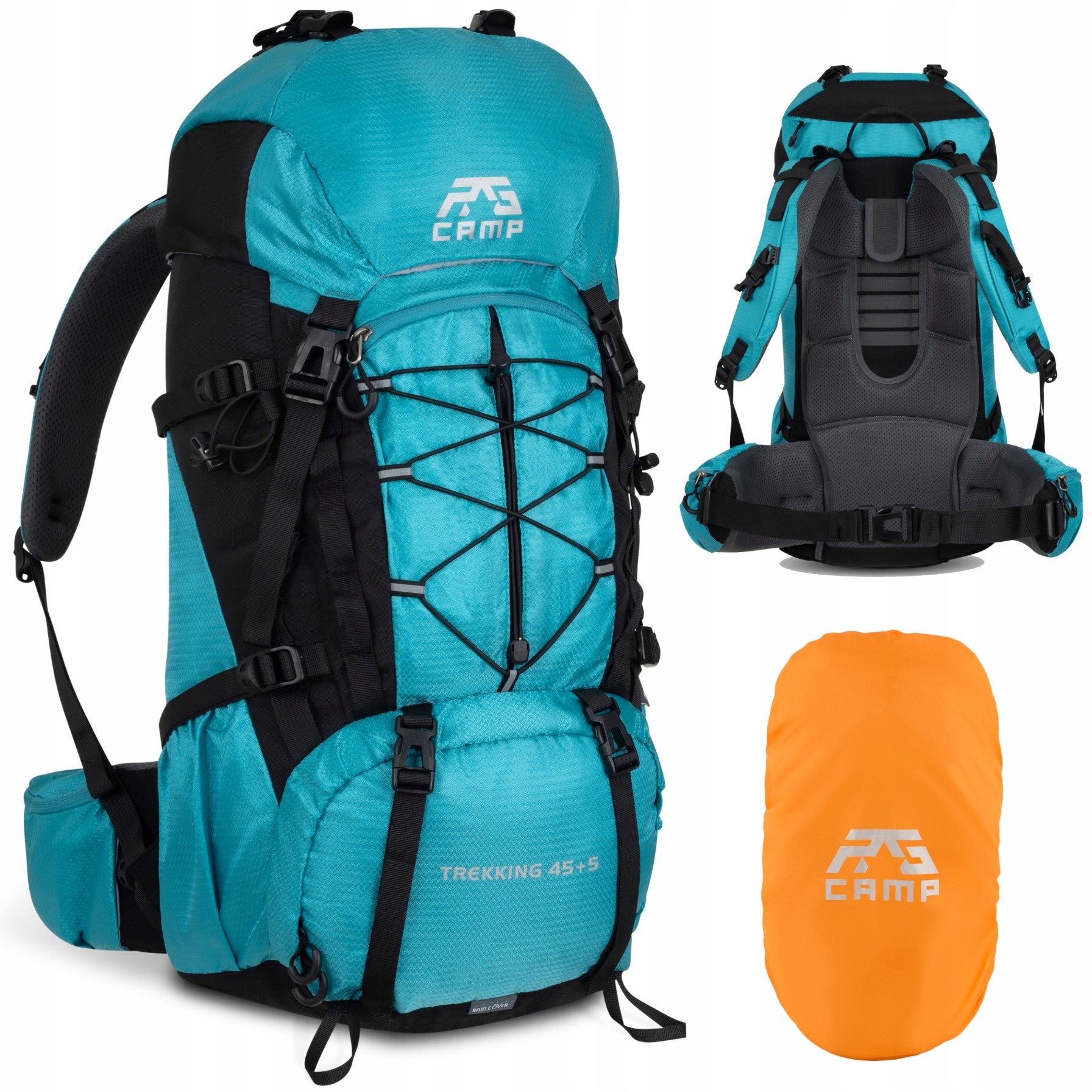 Plecak Turystyczny 50L duży trekkingowy górski damski męski w góry Rg Camp