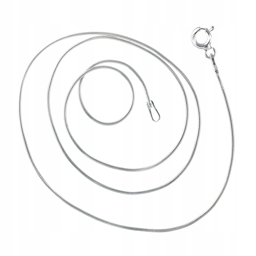 Stříbrný Řetízek 80 cm vlasec zmijka snake italský lehký ze Stříbra Ag 925