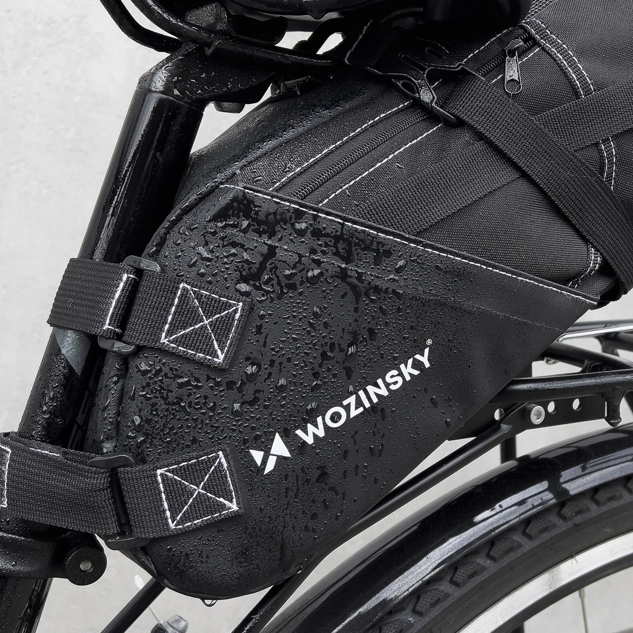 SAKWA ROWEROWA WOZINSKY DUŻA POJEMNA TORBA NA ROWER POD SIODEŁKO 12L Waga 411 g