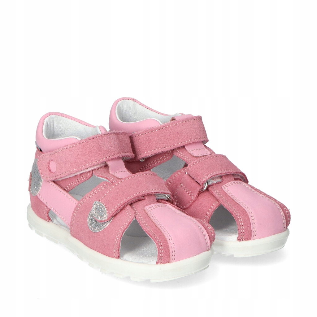 Dziewczęce Półbuty profilaktyczne Bartek 71179-0001 Różowe 20 Materiał skóra naturalna
