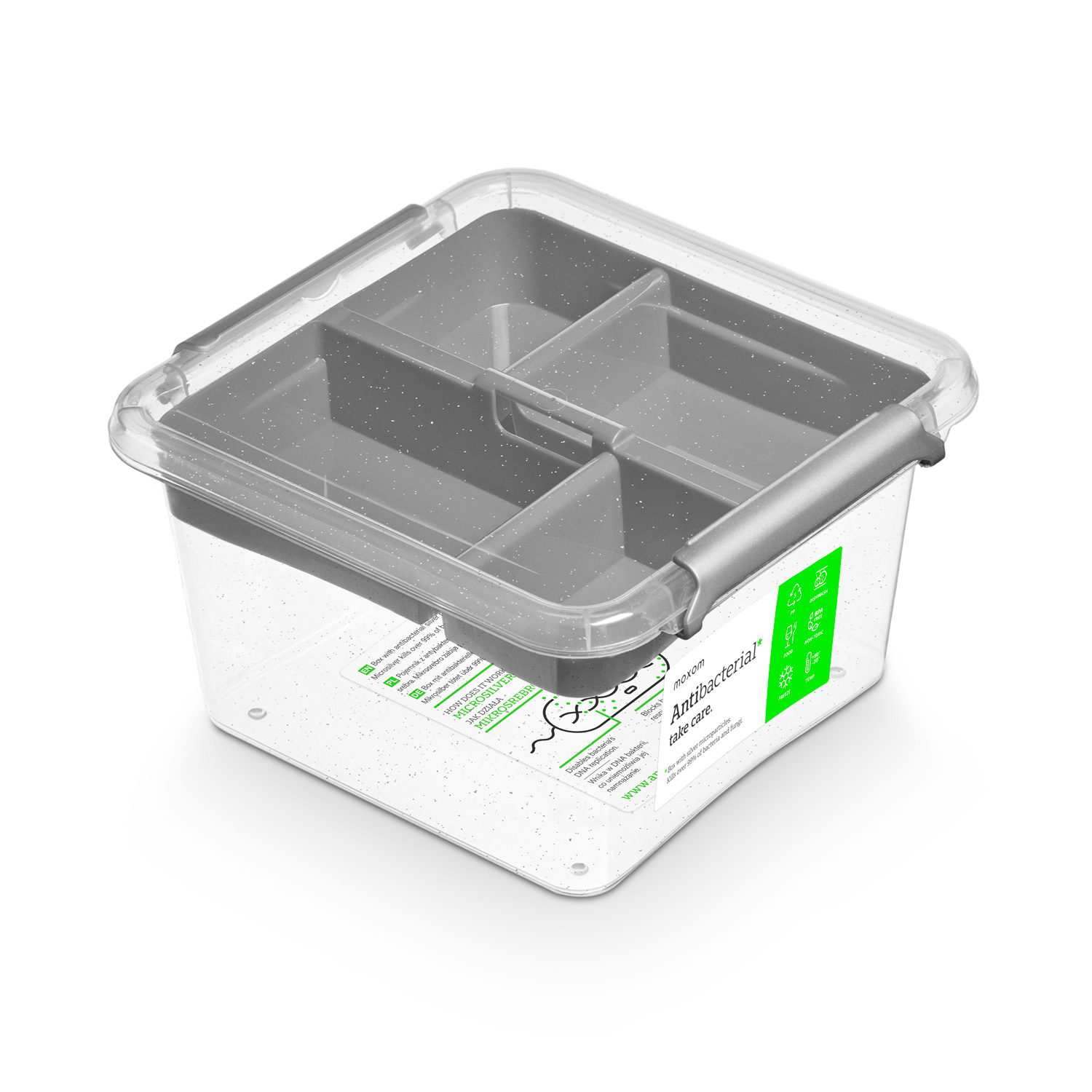 

Moxom Pojemnik, organizer antybakteryjny 1,15L kw