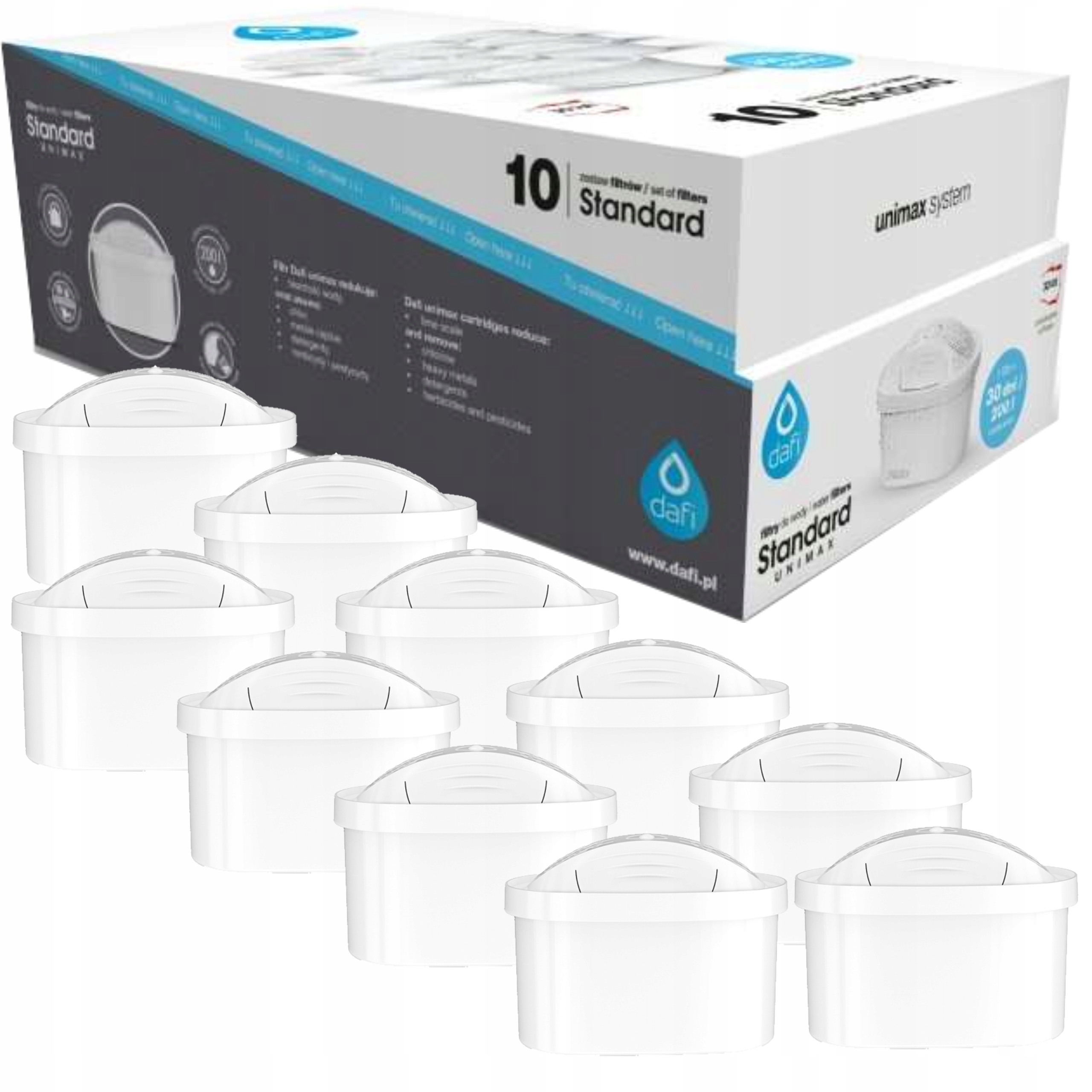 Wkład filtrujący Dafi Unimax Starndard 10 szt.
