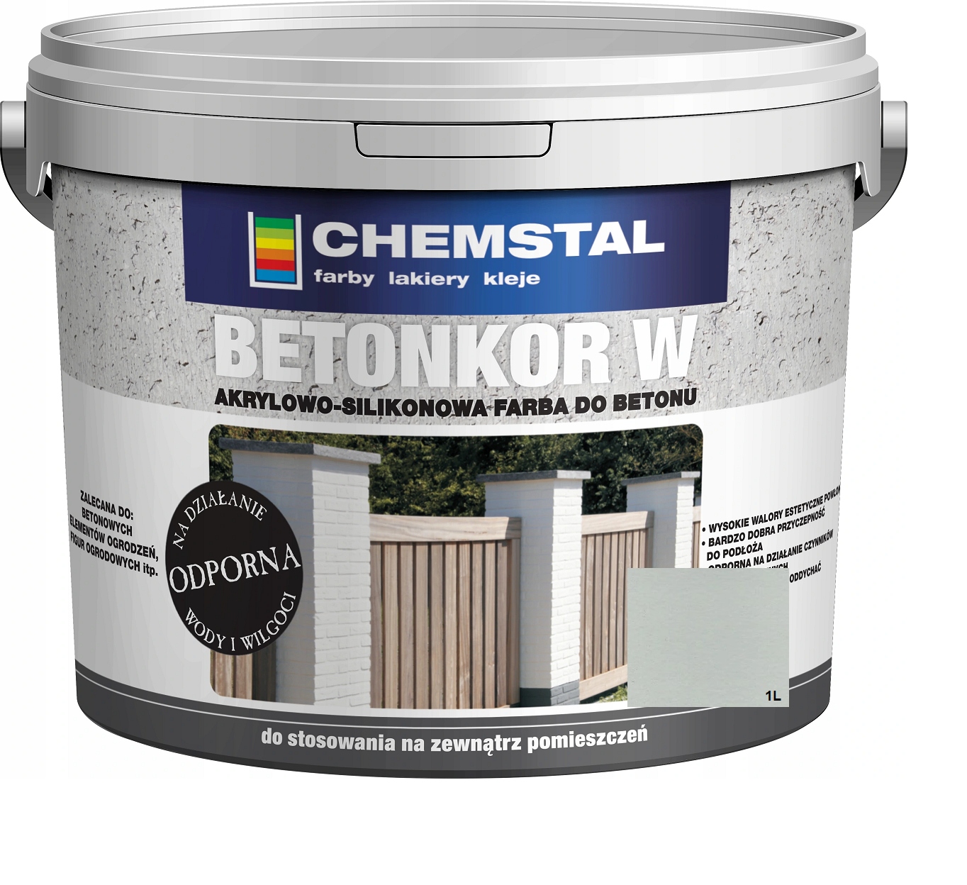 

Chemstal Betonkor W Farba Do Ogrodzeń Betonu 1L