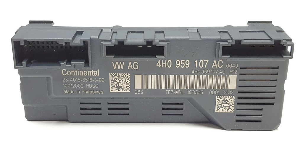 Sterownik moduł klapy Audi A8 D4 Lift 4H0959107AC Strona zabudowy tył