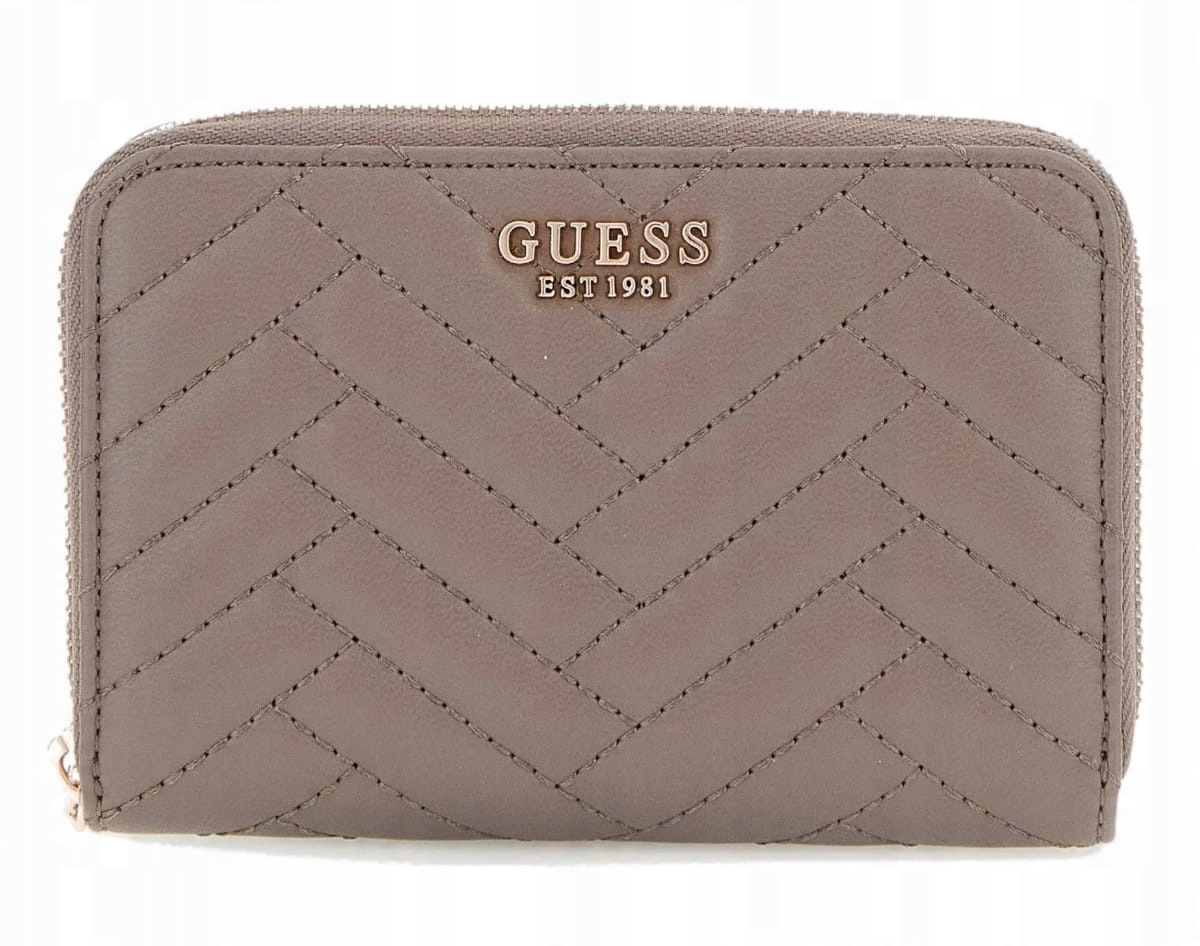 Prošívaná Peněženka Hnědá Dámská Elegantní Krásná Krabička Jako Dárek Guess