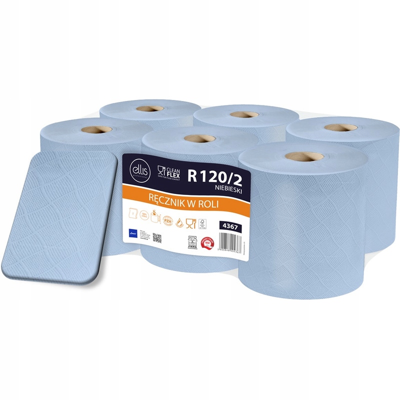 Levně Ručník v roli Ellis 120 m 2w celulóza modrý (6)