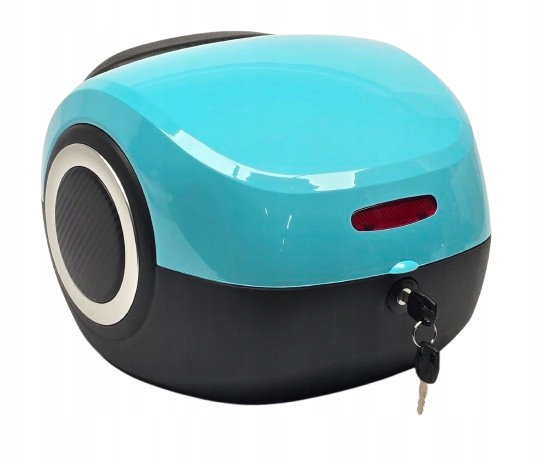 Plastový Motocyklový Kufr Centrální Skútr TopX modrý 30L 25r