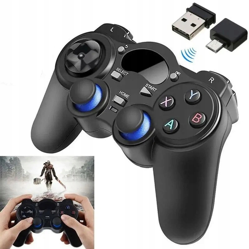 2.4G Usb Bezdrátový Gamepadový Ovladač Pro Pc A Android PS3 Plug Play
