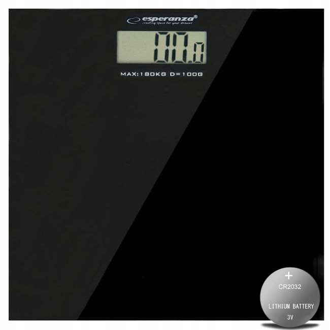 

Elektroniczna Waga Łazienkowa Szklana Slim 180 Kg