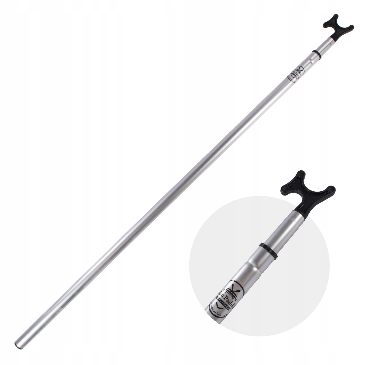 Składany aluminiowy bosak teleskopowy z hakiem John Paddle 125-220 cm