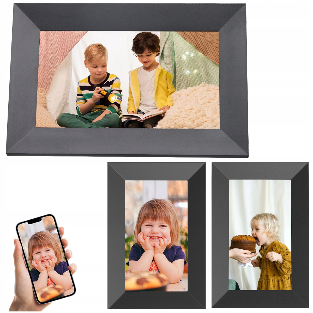 Kodak Digitální Fotorámeček foto rámeček Dotykové fotografie videa 7" RCF-702P WiFi