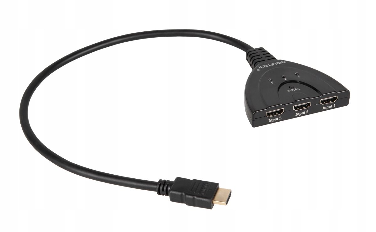 ZLA0310 Zlacze switch Hdmi na kablu 1 wyj./3 wej.
