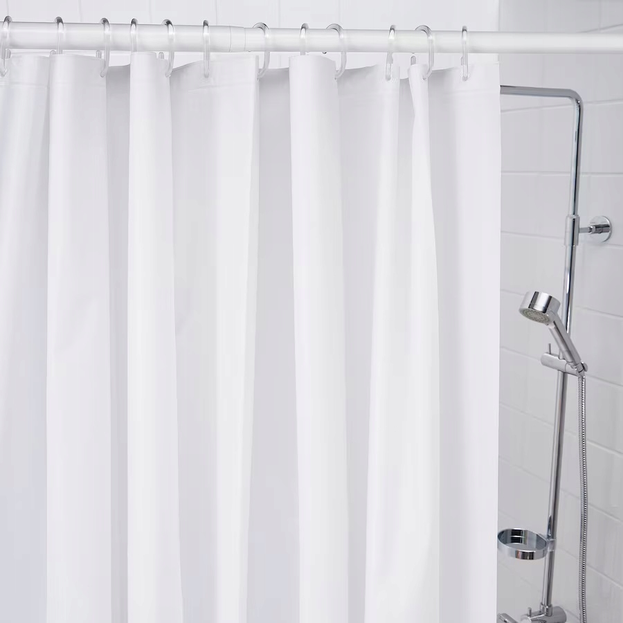

Ikea Bjarsen Zasłona prysznicowa 180x200 cm Biała