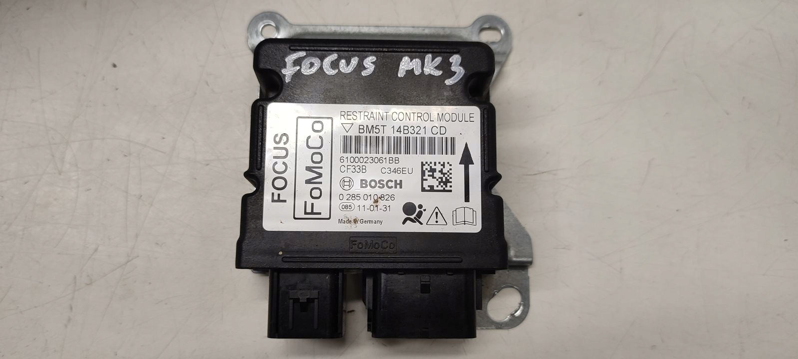 dashboard console airbags tension belts Ford Focus MK3 1,6 TDCI