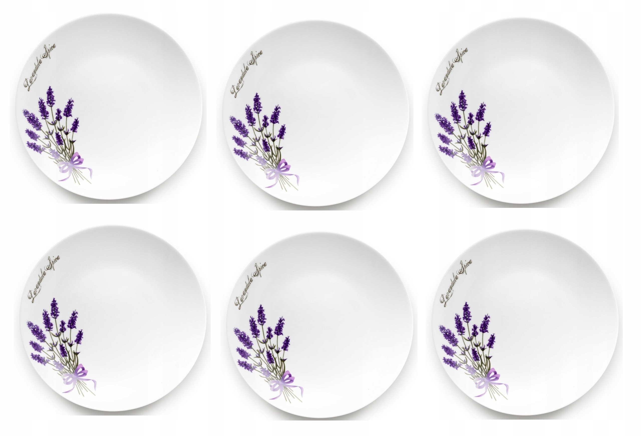

Lubiana Lawenda 6 X Talerz Deserowy Płytki 20 CM
