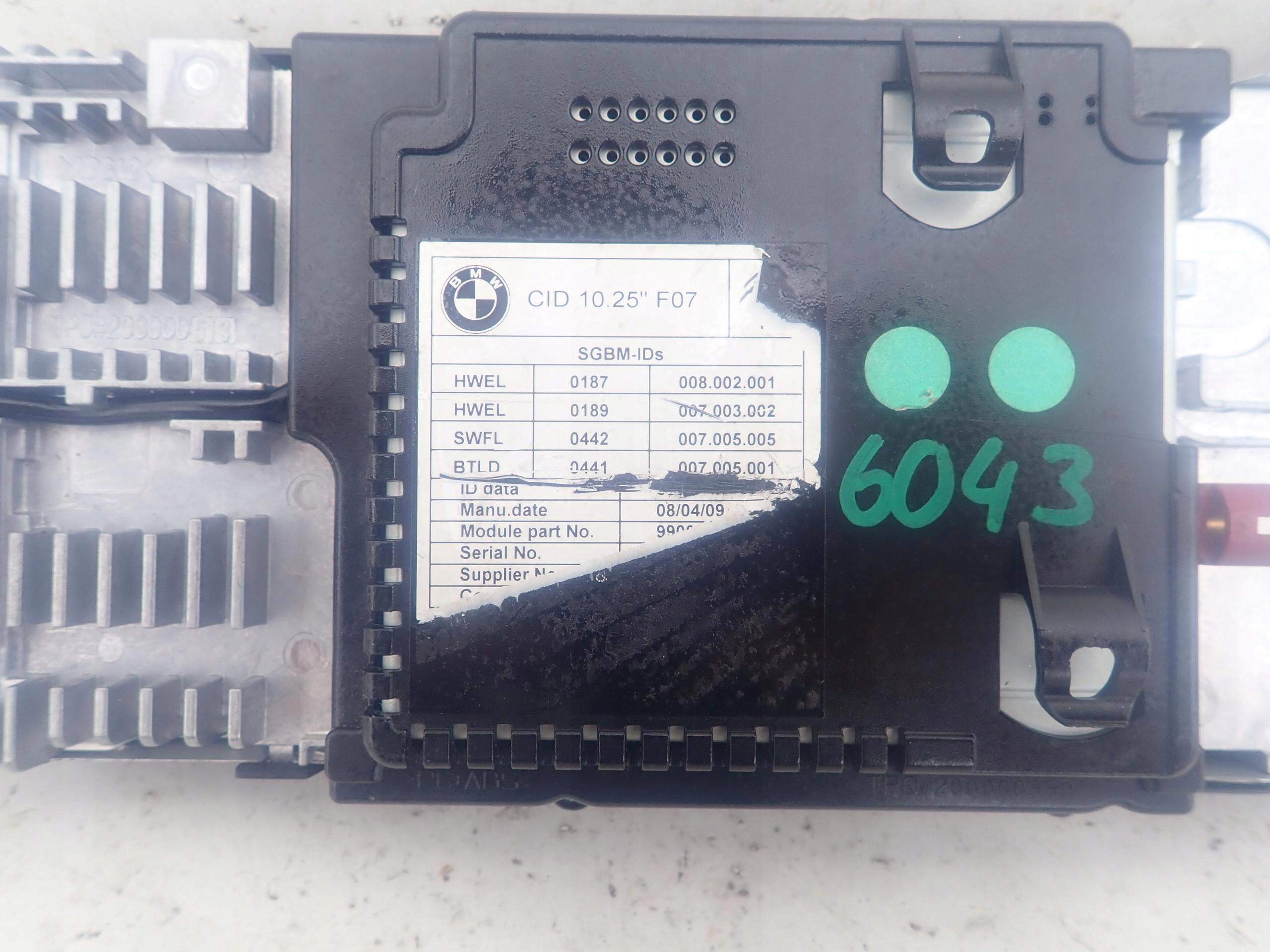 BMW 5 GT F07 08-17 EKRAN display navigation devices