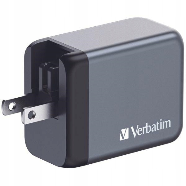 Verbatim Síťová nabíječka GaN 65W, 2x Usb-c 1x Usb-a cestovní adaptér Eu/uk/us GNC-65