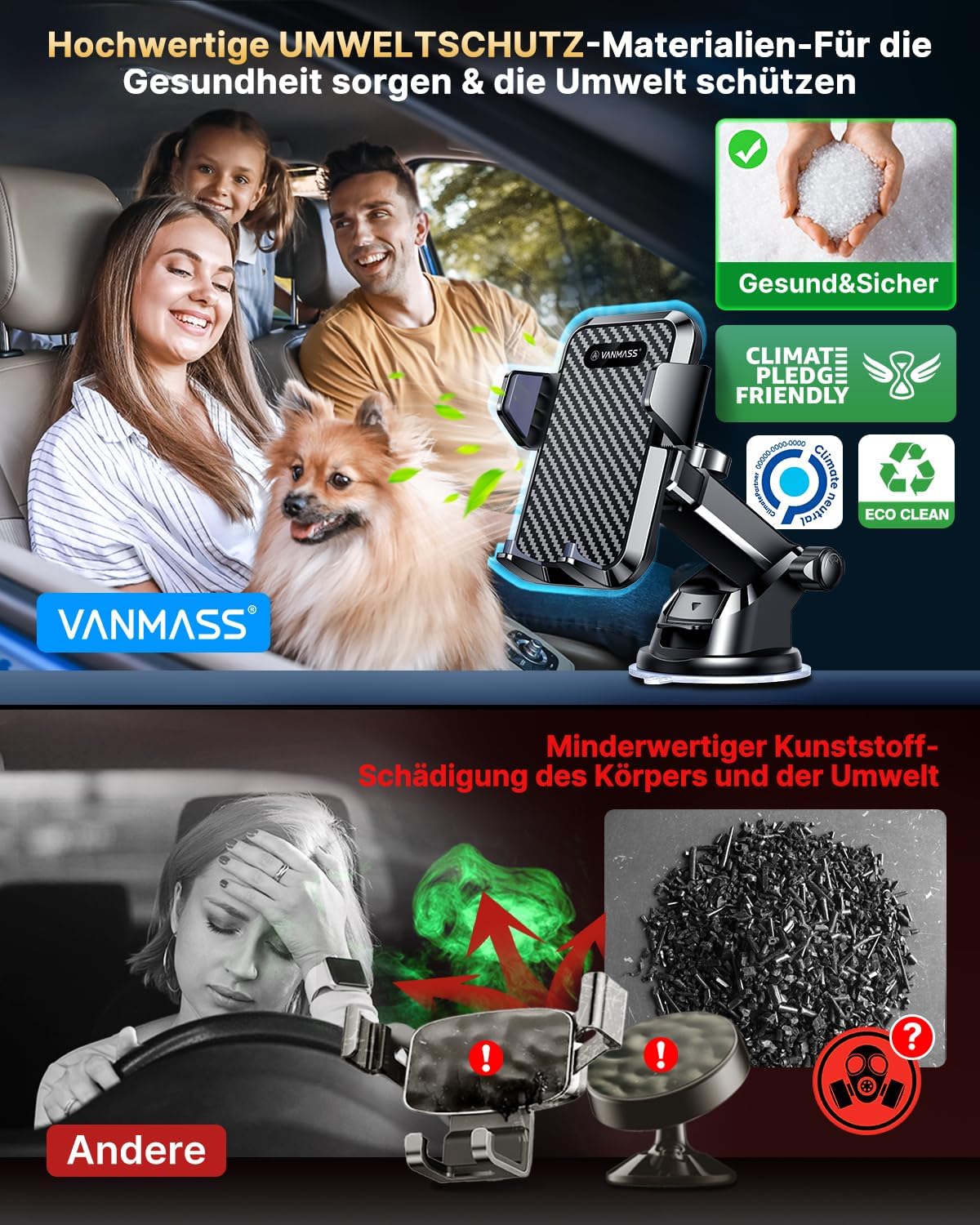 VANMASS Uchwyt Samochodowy 4w1 — miniatura 5