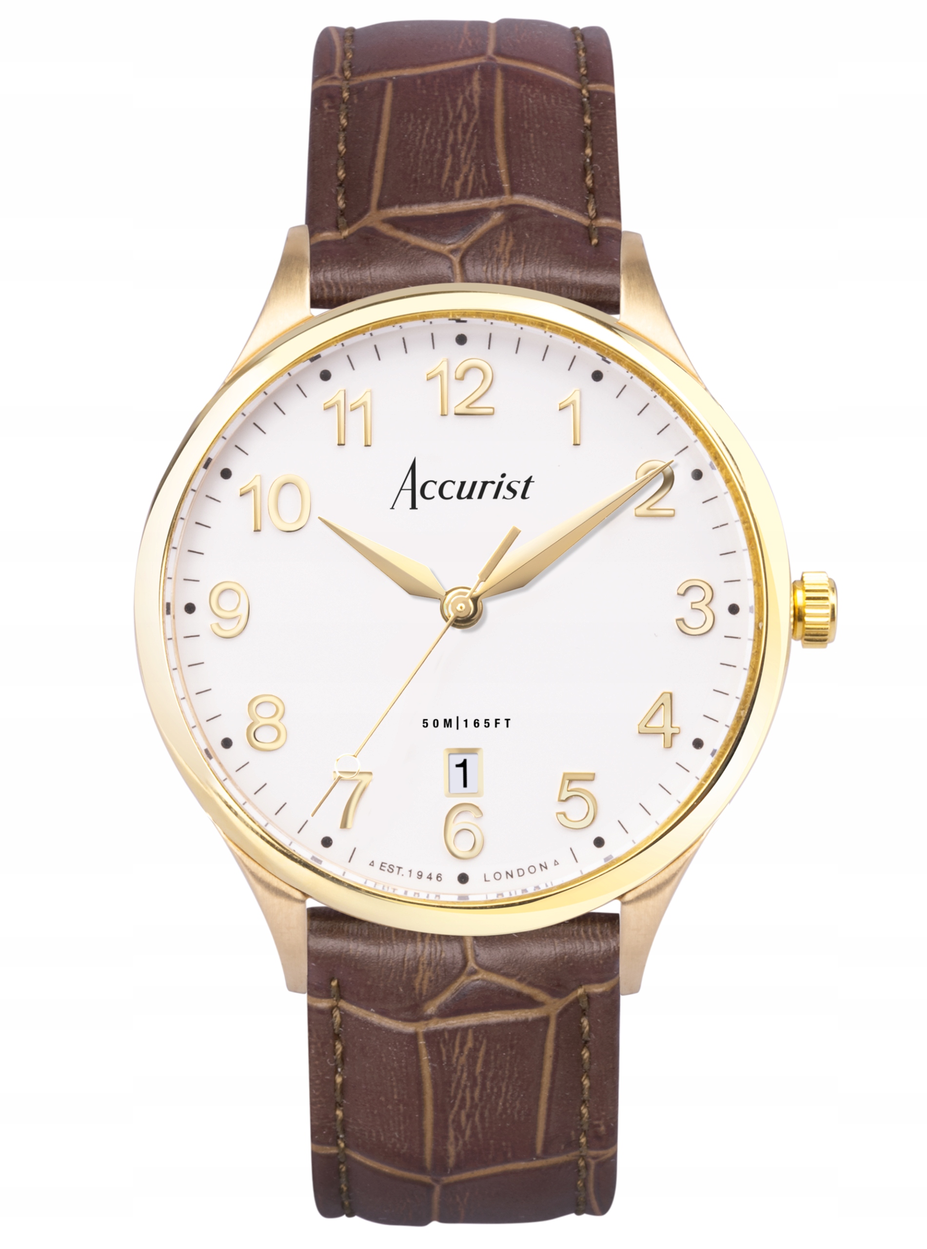Nové Originální Pánské Hodinky Accurist Classic 73001, klasické, data