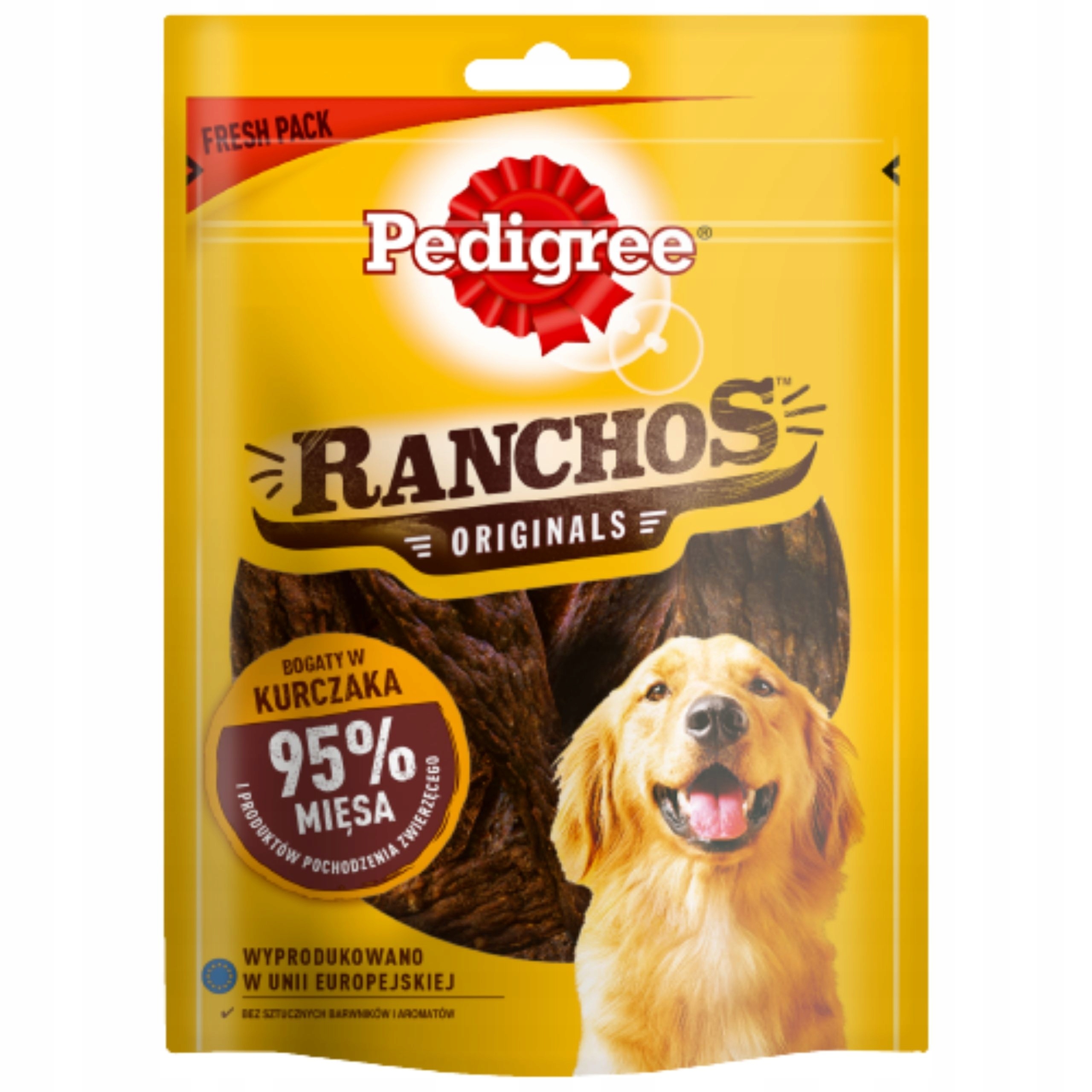 Levně Pedigree Ranchos Jerkies s kuřecím masem 10x70 g Psí Pamlsek