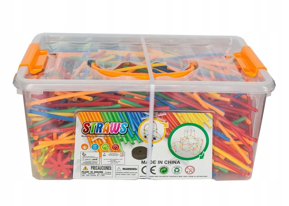 Klocki konstrukcyjne słomki kreatywne 1000el BOX EAN (GTIN) 6901440112503