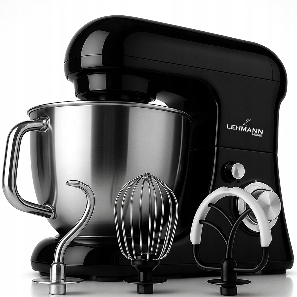 Planetární Kuchyňský Robot Mixér 3 Míchadla Hák Mísa Otočná Rukojeť Silný