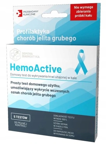 

Hemoactive Test wykrywania krwi utajonej w kale