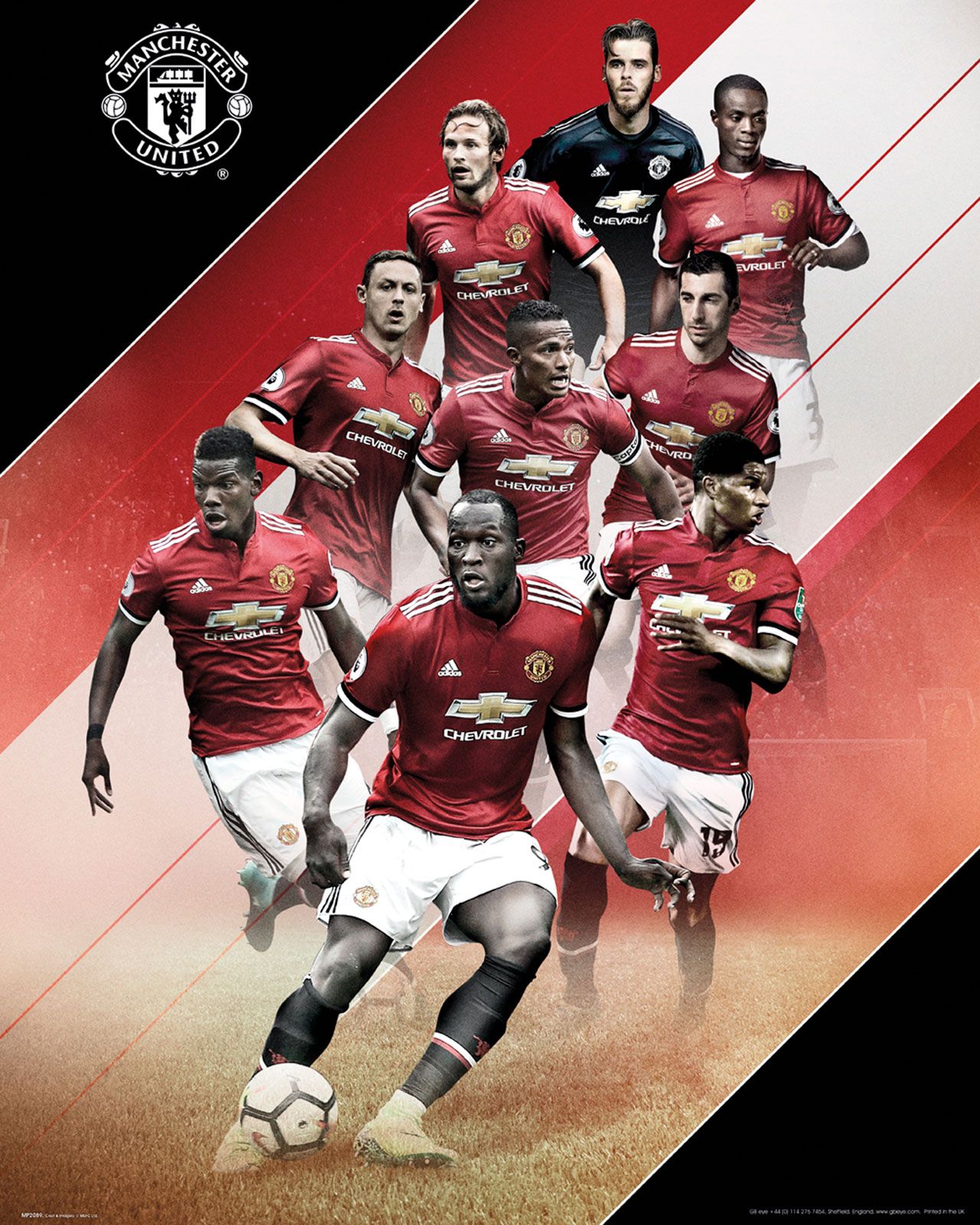 

Plakat Manchester United Players 17/18 40x50 cm