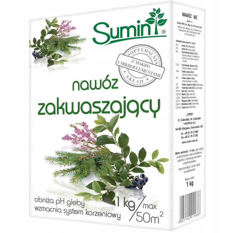 

Sumin Nawóz Zakwaszający Granulowany 1kg