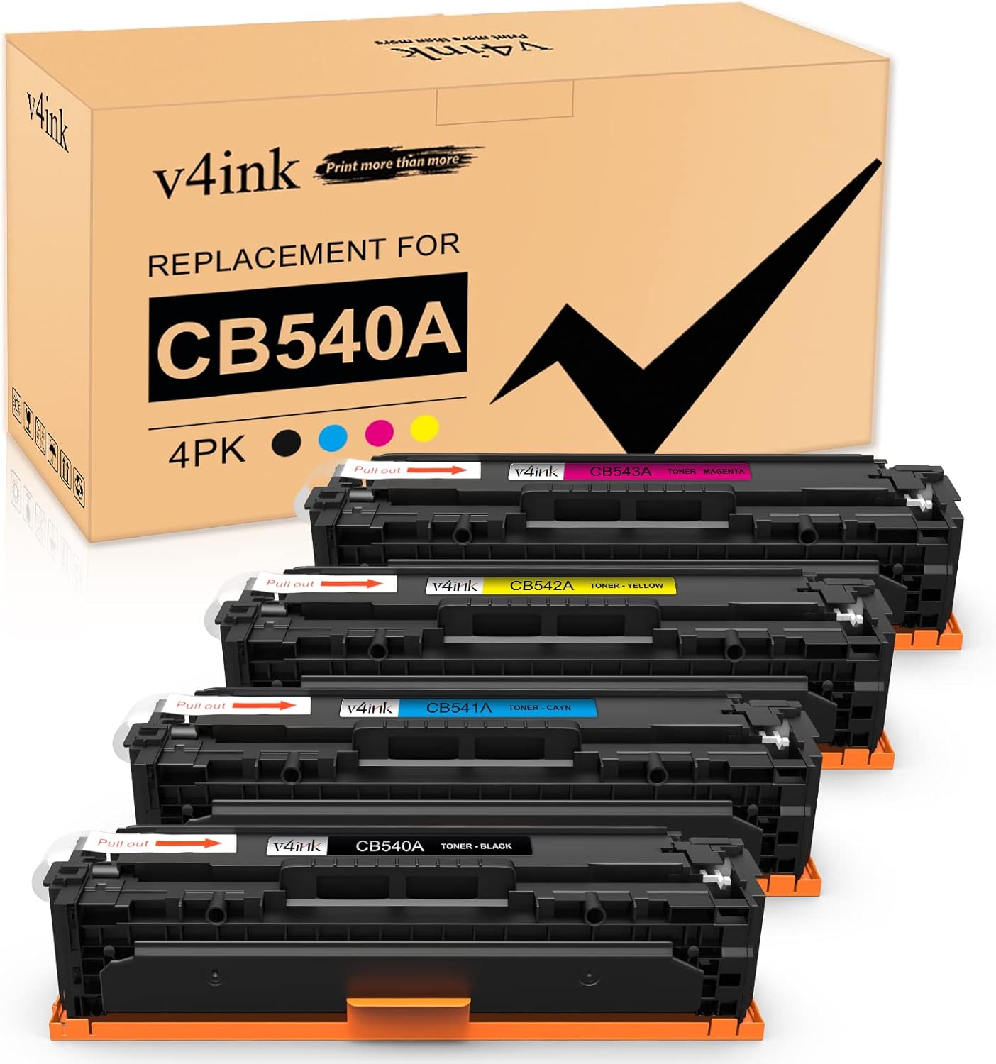 Toner CB540A pro tiskárnu Hp LaserJet CM1312 CM1512 CP1518 CP1215 a Inne