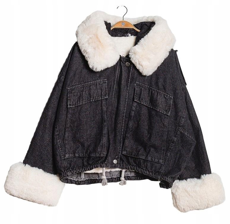 

Kurtka Jeansowa Z Futerkiem Katana Miś Futerko M