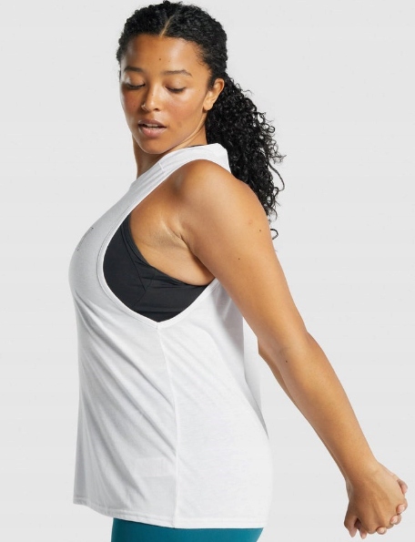 GYMSHARK KOSZULKA SPORTOWA DAMSKA BIAŁA L P4F Właściwości brak