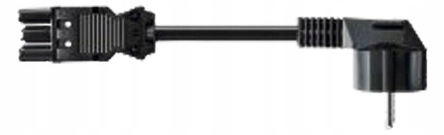 BACHMANN Kabel zasilający GST18-3 uziemienie do styków/urządzeń czarny 1,5m